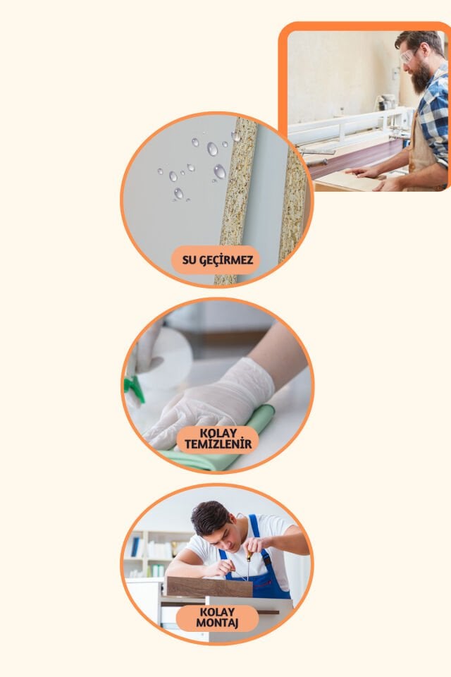 Petek Üstü Dekoratif Dresuar – Kalorifer Gizleme Antre Konsolu | Dar Alanlar İçin Modern ( iç 176 ) ( dış 180 cm ) D3