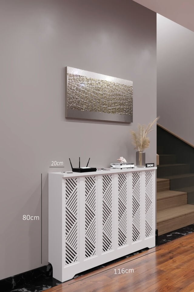 Bagax Gordion Model, Beyaz Renk,iç Ölçü 116 Cm Dış Ölçü 120 Cm Petek Kaplama, Dresuar
