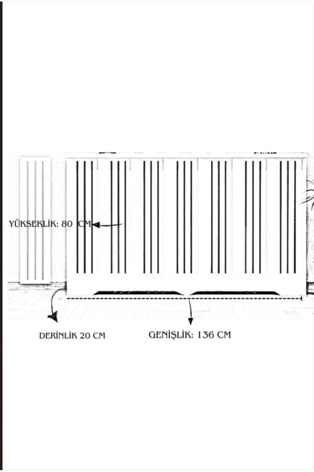 Bagax Ayasofya Model, Beyaz Renk,iç Ölçü 136 Cm Dış Ölçü 140 Cm Petek Kaplama, Dresuar