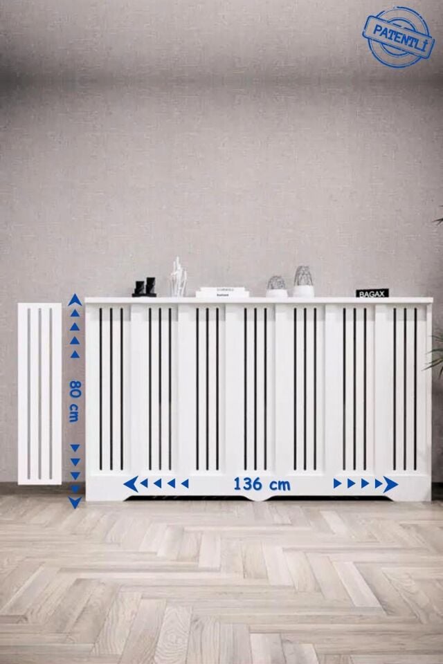 Bagax Efes Model, Beyaz Renk,iç Ölçü 136 Cm Dış Ölçü 140 Cm Petek Kaplama, Dresuar