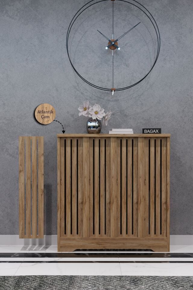 Bagax Efes Model, Çam Renk,iç Ölçü 76 Cm Dış Ölçü 80 Cm Petek Kaplama, Dresuar