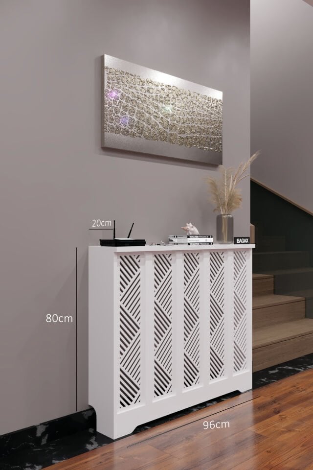Bagax Gordion Model, Beyaz Renk,iç Ölçü 96 Cm Dış Ölçü 100 Cm Petek Kaplama, Dresuar